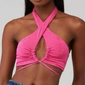 Peppermayo Pink Harlow Crop Top in size 2. NWT